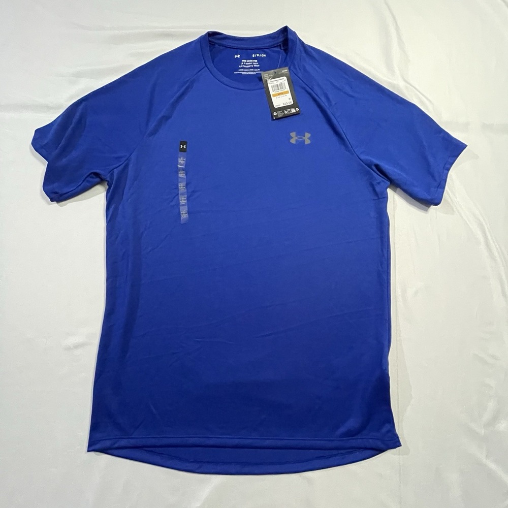 Under Armour Men's Tech 2.0 SS Tee Royal Blue Small S NWT Loose Fit 1326413